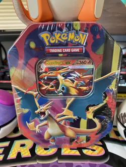 Pokemon Mega Glurak Y EX Mega Entwicklung Tin Box Set Factory Sealed DE - Image 1