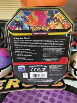 Pokemon Mega Glurak Y EX Mega Entwicklung Tin Box Set Factory Sealed DE - Image 2