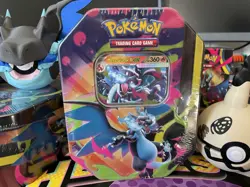 Pokemon Mega Glurak X EX Mega Entwicklung Tin Box Set Factory Sealed DE - Image 1