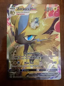 Pokemon Zeraora Vmax GG42/GG70 Full Art Holo Rare Crown Zenith NM/M PACK FRESH! - Image 1
