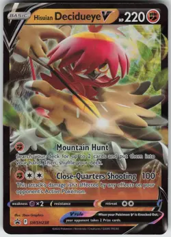 Hisuian Decidueye V SWSH238 Holo Promo Sword & Shield Promo Pokemon Near Mint - Image 3