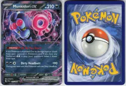 Munkidori ex 037/064 Double Rare Shrouded Fable Pokemon Holo Near Mint - Image 2