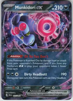Munkidori ex 037/064 Double Rare Shrouded Fable Pokemon Holo Near Mint - Image 3