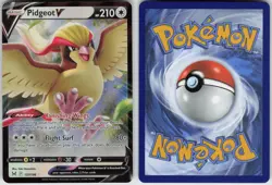 Pidgeot V 137/196 Holo V Rare Lost Origin Pokemon Near Mint - Image 2