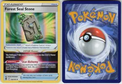 Forest Seal Stone 156/195 Holo Rare Silver Tempest Pokemon Near Mint - Image 2