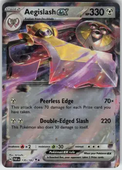 Aegislash ex 135/182 Double Rare Paradox Rift Pokemon Holo Near Mint - Image 3