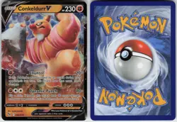 Conkeldurr V 040/078 Holo V Rare Pokemon GO Pokemon Near Mint - Image 2
