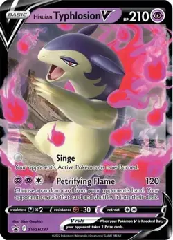 Hisuian Typhlosion V SWSH237 Holo Promo Sword & Shield Promo Pokemon Near Mint - Image 1