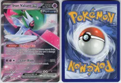 Iron Valiant ex 089/182 Double Rare Paradox Rift Pokemon Holo Near Mint - Image 2