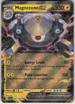Magnezone ex 065/198 Double Rare Scarlet & Violet Pokemon Holo Near Mint - Image 3
