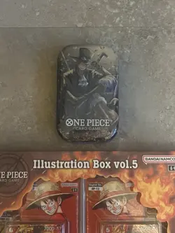 One Piece OP-13 Illustration Box Vol. 5 & Sabo Mini Tin Volume 2 Factory Sealed - Image 2