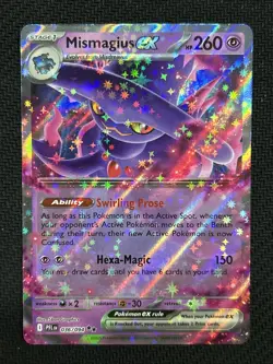 Mismagius ex 036/094 Phantasmal Flames Ultra Rare Holo Pokemon Card NM - Image 1