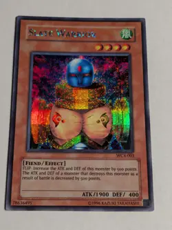 Yugioh Slate Warrior WC4-003 Prismatic Secret Rare LP - Image 1