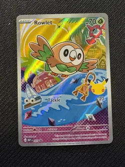 Rowlet MEP043 - 2026 First Partners Illustration Promo Alola - Pokemon Card RARE - Image 1