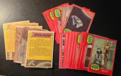 STAR WARS 1977 TOPPS SERIES 2 RED BORDER PART SET / LOT 35 OF CARDS (26 DIFF) - Image 1