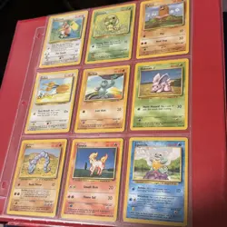 Vintage Pokemon Cards( 9)– 1999 WOTC - Old Pokemon Cards Lot! Of 9 TCG Cards - Image 1