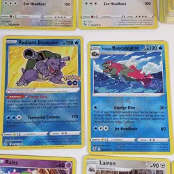 Pokemon TCG 111 Card Lot Radiant Blastoise Pokemon Go Holo 97 Normal 14 Holo - Image 5