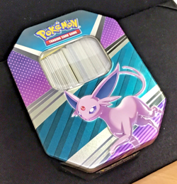 Pokemon Card Eevee Tin With Card Bundle - Image 1