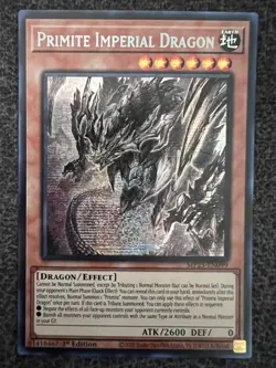 Yugioh Primite Imperial Dragon MP25-EN099 2025 Secret Rare 1st Edition NM - Image 1