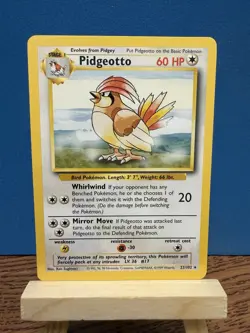 Pokemon TCG Pidgeotto 22/102 Base Set Rare WOTC Vintage Card - Image 1