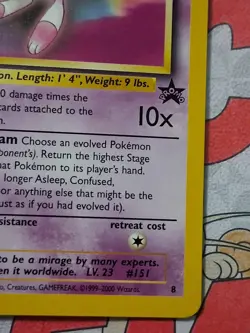 Pokemon TCG Mew Black Star Promo #8 Regular Promo Card NM/Mint Condition - Image 4