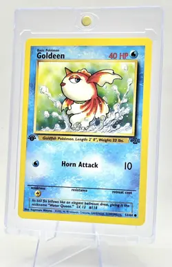Pokemon TCG Goldeen Jungle 1st Edition Common Card 53/64 Wotc 1995 Vintage NM - Image 4