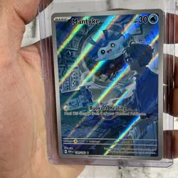 Pokemon Mantyke Illustration Rare Holo SV04: Paradox Rift Card 189/182 NM/MT TCG - Image 1