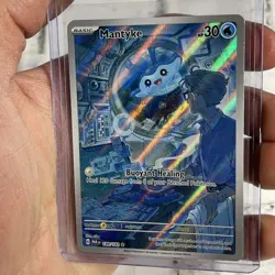 Pokemon Mantyke Illustration Rare Holo SV04: Paradox Rift Card 189/182 NM/MT TCG - Image 2