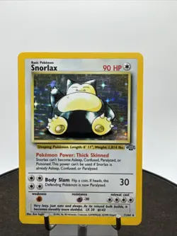 Pokemon Card Snorlax Holo Unlimited Jungle Set WotC 1999 Ultra Rare 11/64 - Image 1