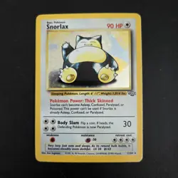 Pokemon Card - Snorlax Jungle Set Holo 11/64 WOTC Vintage - Image 1