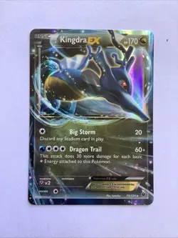 Pokemon Kingdra EX TCG Holo Rare Card 73/124 XY Fates Collide - Image 1