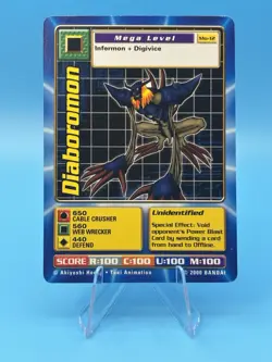 Diaboromon Mo-12 Digimon Movie Promo Card 2000 LP - Image 1