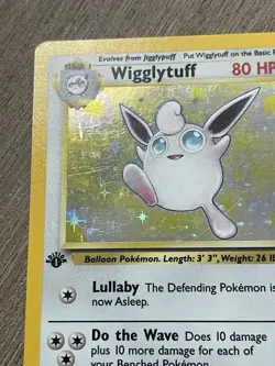 Pokemon TCG Wigglytuff Jungle 16/64 1st Edition Holo Rare LP Card WOTC Vtg ! - Image 3