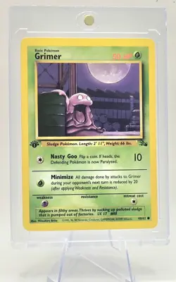 Pokemon TCG Grimer Fossil 1st Edition Common Card 48/62 NM Condition - Image 5