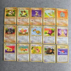 35 Japanese Jungle Set Near Complete Pokemon Card Bundle Vintage Old Back - Image 2
