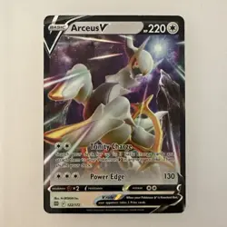 Pokemon TCG Arceus v Full Art Ultra Rare Holo Card 122/172 Brilliant Stars - Image 1