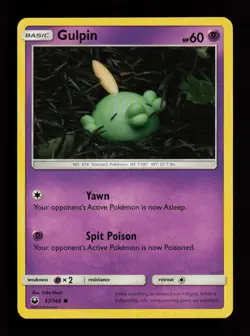 Gulpin 57/168 Yuka Morii Common Celestial Storm Pokemon Cards - Image 1