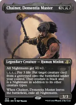 FOIL Chainer, Dementia Master - Borderless - Dominaria Remastered - DMR MTG - Image 1