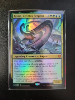 Koma, Cosmos Serpent Kaldheim Foil Mtg Magic NM - Image 1