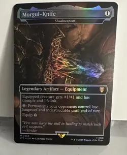 Magic The Gathering Lord of The Rings Morgul-Knife #353 Borderless Foil - Image 1
