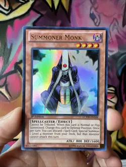 | Yugioh Summoner Monk PGLD-EN089 1st Edition Gold Rare VLP 🔥 | - Image 1