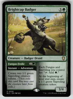 Brightcap Badger Normal R Commander: Bloomburrow 28 NM - Image 1
