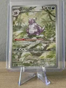 Pokemon Nidoking 174/165 Sv: Scarlet & Violet 151 Illustration Rare Full Art Ho… - Image 1