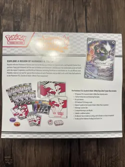 Pokemon TCG Scarlet & Violet White Flare ETB Elite Trainer Box Sealed - Image 2