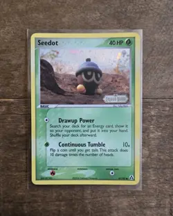 Pokemon TCG Seedot 61/92 Stamped EX Legend Maker Reverse Holo - Image 1