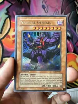 Vampire Genesis SD2-EN001 1st Edition Holographic Gold Writing Yugioh - Image 1