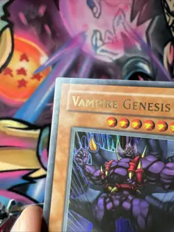 Vampire Genesis SD2-EN001 1st Edition Holographic Gold Writing Yugioh - Image 2