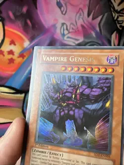 Vampire Genesis SD2-EN001 1st Edition Holographic Gold Writing Yugioh - Image 5
