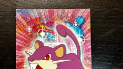 1999 Topps CHROME SERIES 1 Pokemon RATTATA TV Animation Edition #19 NON HOLO - Image 2
