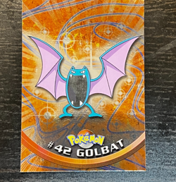 1999 Topps CHROME SERIES Pokemon GOLBAT #42 TV Animation Edition HOLO - Image 1